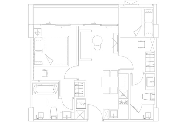 Apartments TYPE B (2 bedrooms)